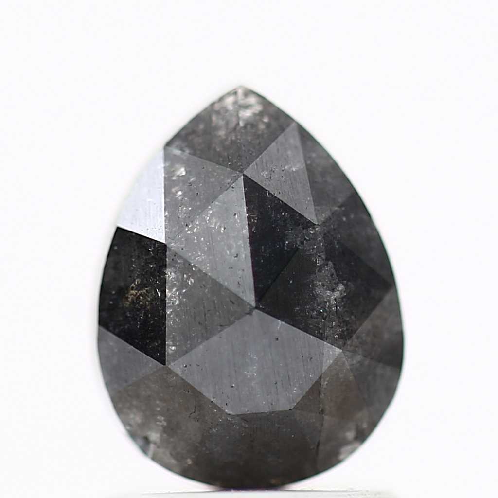Salt and Pepper Diamond Fancy Gray Color 1.26 CT 7.95 x 6.10 x 2.75 MM Pear Cut Diamond! Natural Loose Diamond ! Christmas Gift for Her