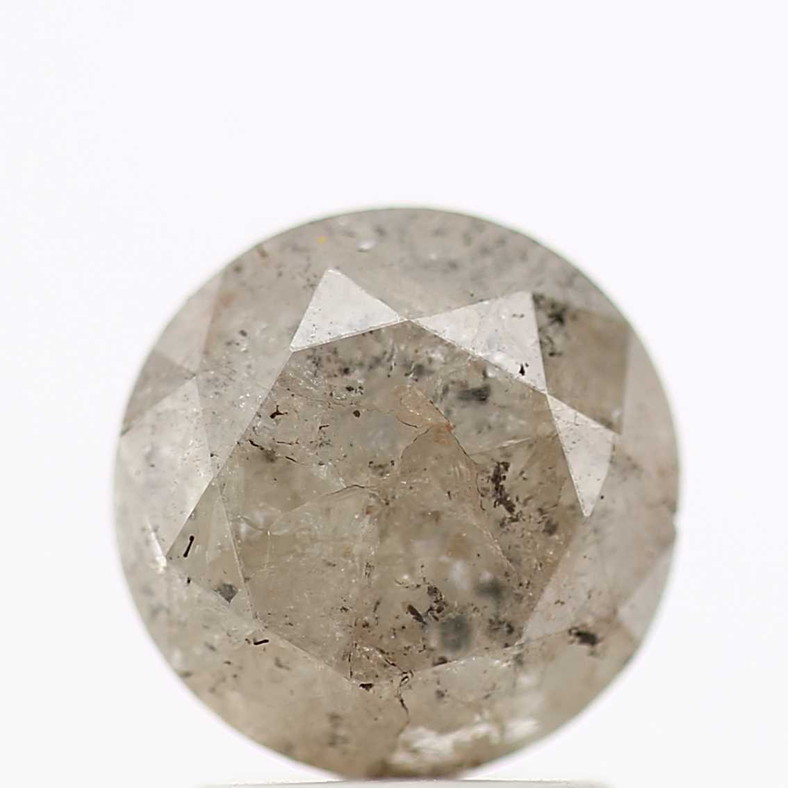 2.04 Carat Fancy Gray Round Cut Natural Loose Diamond