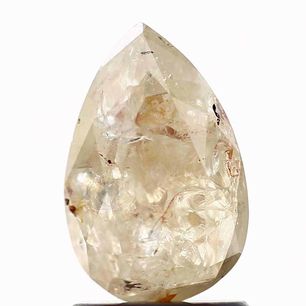 Salt and Pepper Diamond Fancy Brown Color 1.14 CT 9.01 x 5.86 x 3.65 MM Pear Cut Diamond! Natural Loose Diamond ! Christmas Gift for Her