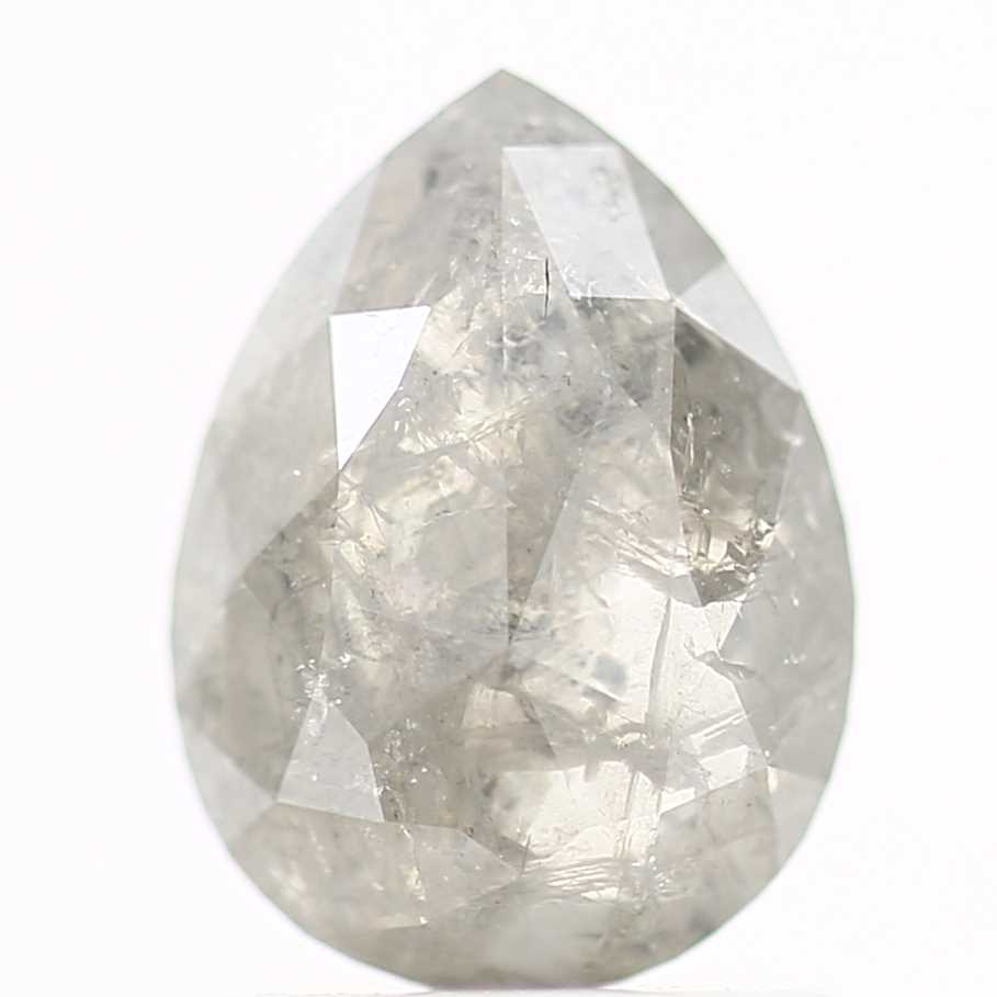 Salt and Pepper Diamond Fancy Gray Color 1.05 CT 8.05 x 6.03 x 2.40 MM Pear Cut Diamond! Natural Loose Diamond ! Christmas Gift for Her