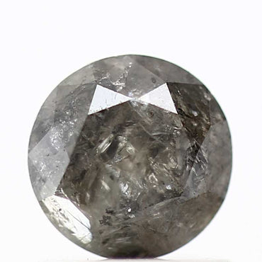 0.79 Carat Salt and Pepper Diamond Round Brilliant Cut Natural Loose Diamond