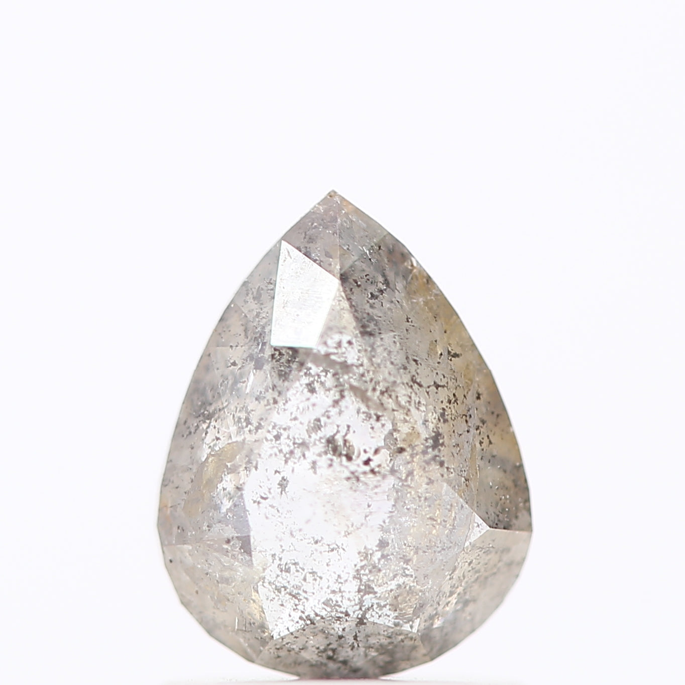 Salt and Pepper Diamond Fancy Gray Color 0.85 CT 7.40 x 5.60 x 2.51 MM Pear Cut Diamond! Natural Loose Diamond ! Christmas Gift for Her