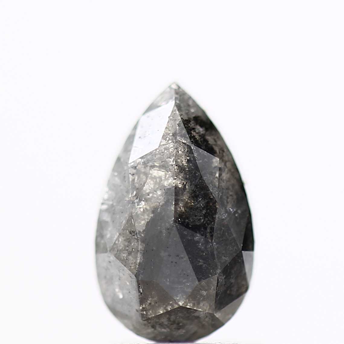 Salt and Pepper Diamond Fancy Gray Color 1.10 CT 8.30 X 5.10 X 2.70 MM Pear Cut Diamond! Natural Loose Diamond ! Christmas Gift for Her