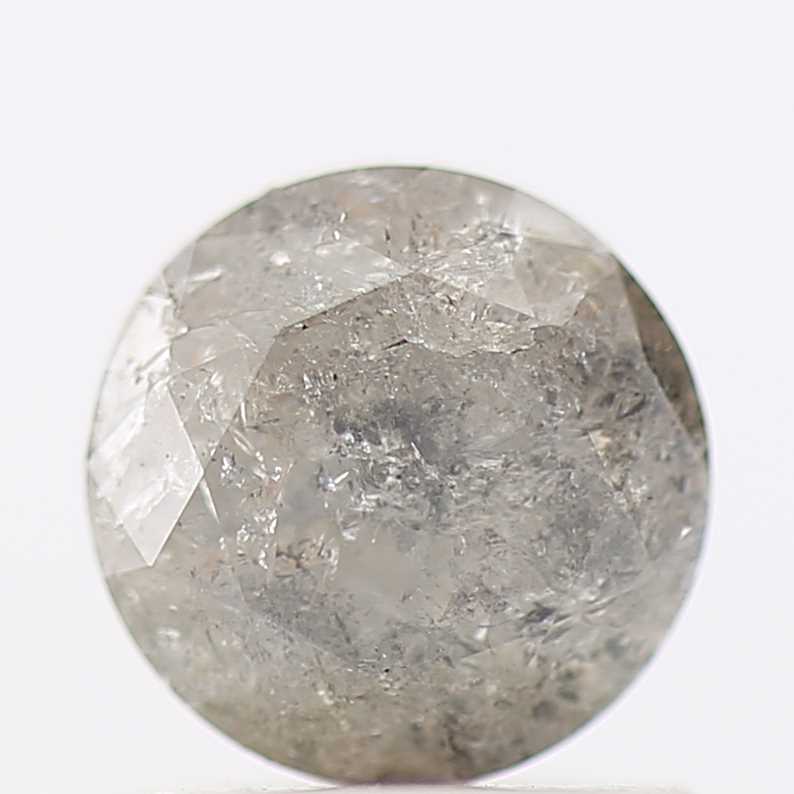 0.93 Carat Fancy Gray Salt And Pepper Round Natural Loose Diamond