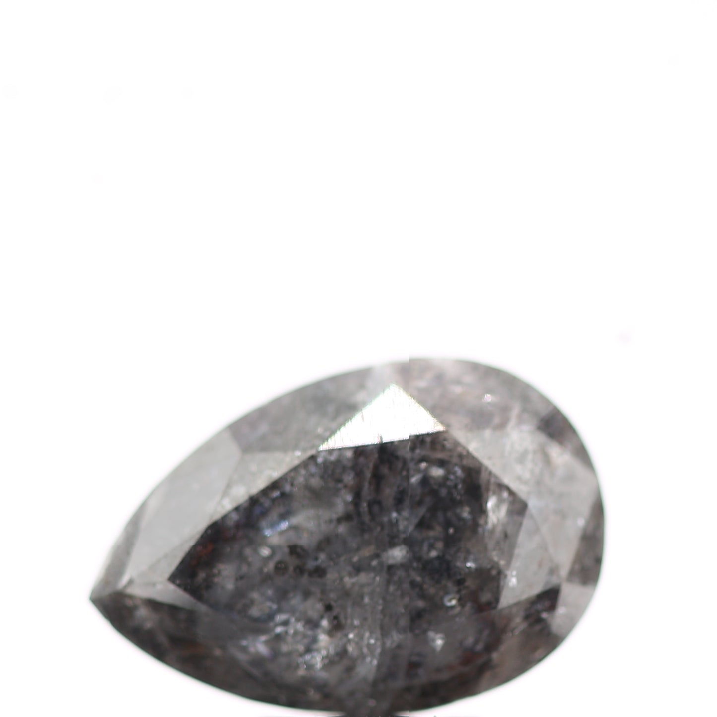 Salt and Pepper Diamond Fancy Gray Color 3.88 CT 12.50 x 8.30 x 5.30 MM Pear Cut Diamond! Natural Loose Diamond ! Christmas Gift for Her