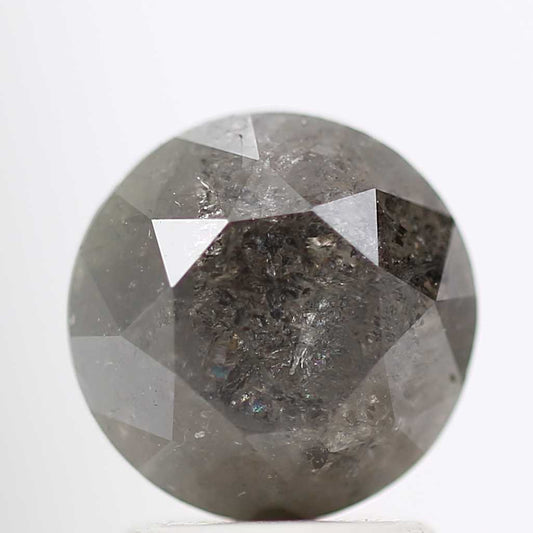 2.29 Carat Salt and Pepper Diamond Round Brilliant Cut Natural Loose Diamond