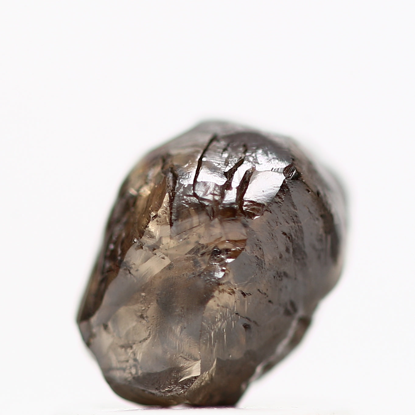 Natura Rough Diamond Raw Fancy Deep Brown Uncut Diamond 1.07 Carat Design Rough Diamond Engagement Ring SDM745