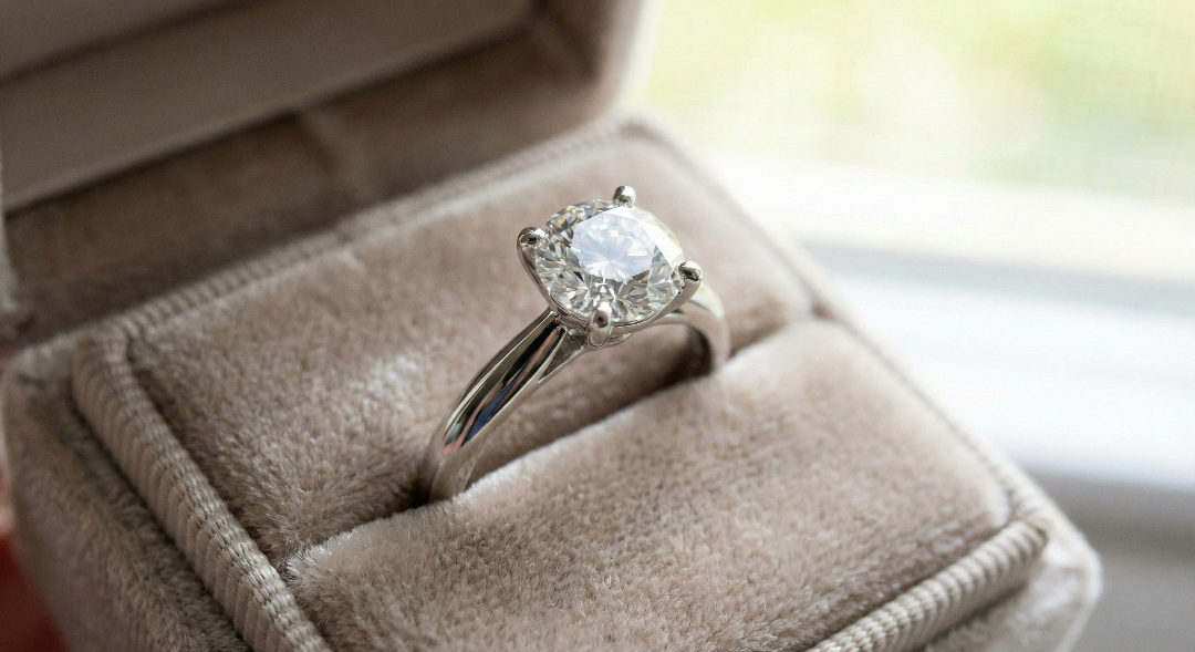 round diamond engagement ring