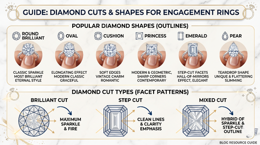Different Types of Diamond Cuts & Shapes Guide for Engagement Rings Shree Diamond Mfg