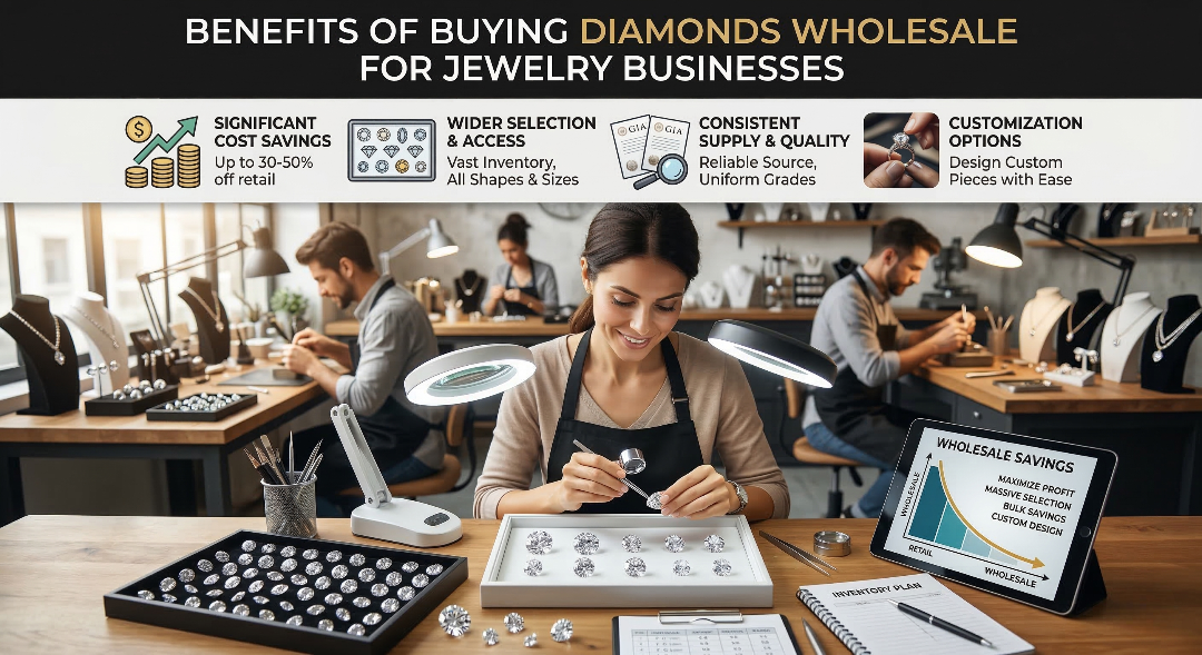 Benefits of Buying Diamonds Wholesale for Jewelry Businesses Shree Diamond Mfg