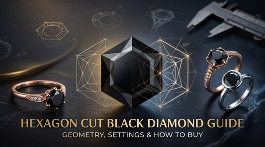 Hexagon Cut Black Diamond Guide: Geometry, Settings & How to Buy Shree Diamond Mfg
