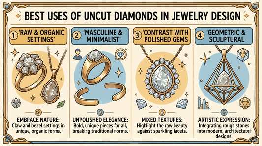 Best Uses of Uncut Diamonds in Jewelry Design Shree Diamond Mfg