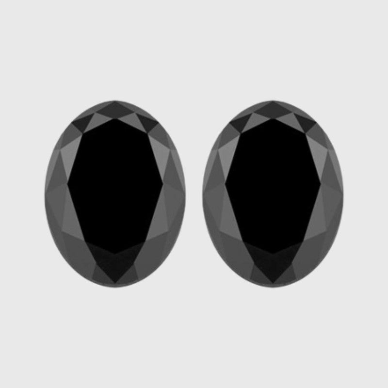 Oval Cut Black Diamond