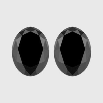 Oval Cut Black Diamond