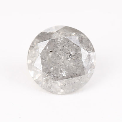 0.55 Ct. Round Brilliant Cut Fancy Gray Color Natural Diamond 5.00 mm