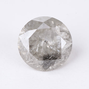 0.59 Ct. Round Brilliant Cut Fancy Gray Color Natural Diamond 5.11 mm