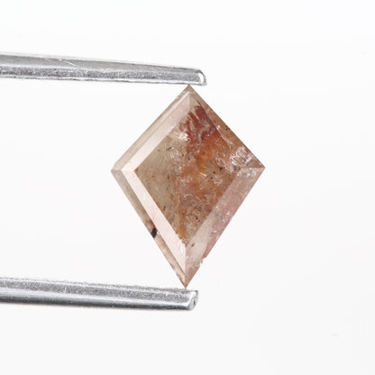 0.67 Ct. Kite Rose Cut Fancy Red Rustic Color Natural Diamond 8.00 mm