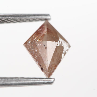 0.67 Ct. Kite Rose Cut Fancy Red Rustic Color Natural Diamond 8.00 mm