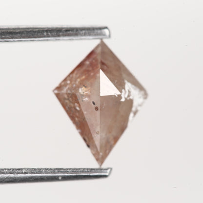 0.67 Ct. Kite Rose Cut Fancy Red Rustic Color Natural Diamond 8.00 mm