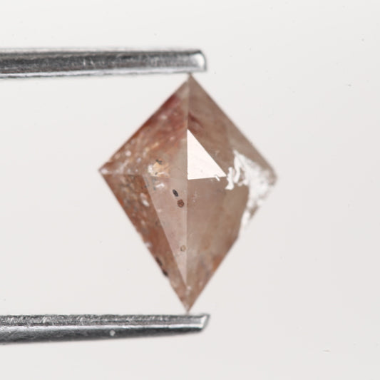 0.67 Ct. Kite Rose Cut Fancy Red Rustic Color Natural Diamond 8.00 mm