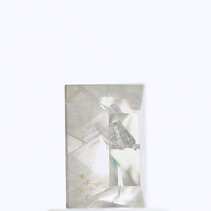 0.78 Ct. Rectangular Shape Fancy Iced Gray Color Natural Diamond 5.70 mm