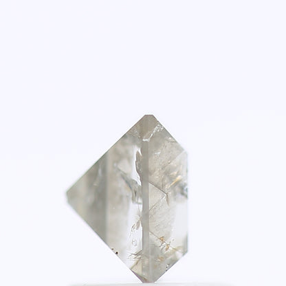 0.78 Ct. Rectangular Shape Fancy Iced Gray Color Natural Diamond 5.70 mm
