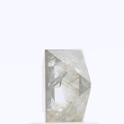 0.78 Ct. Rectangular Shape Fancy Iced Gray Color Natural Diamond 5.70 mm