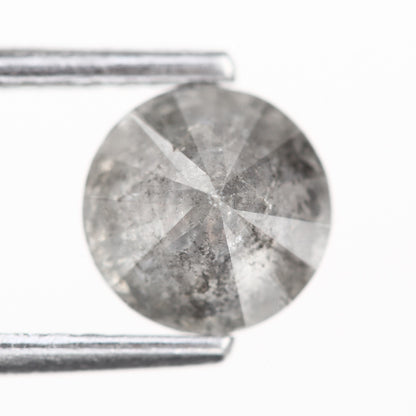 0.83 Ct. Round Brilliant Cut Fancy Black Color Natural Diamond 5.97 mm