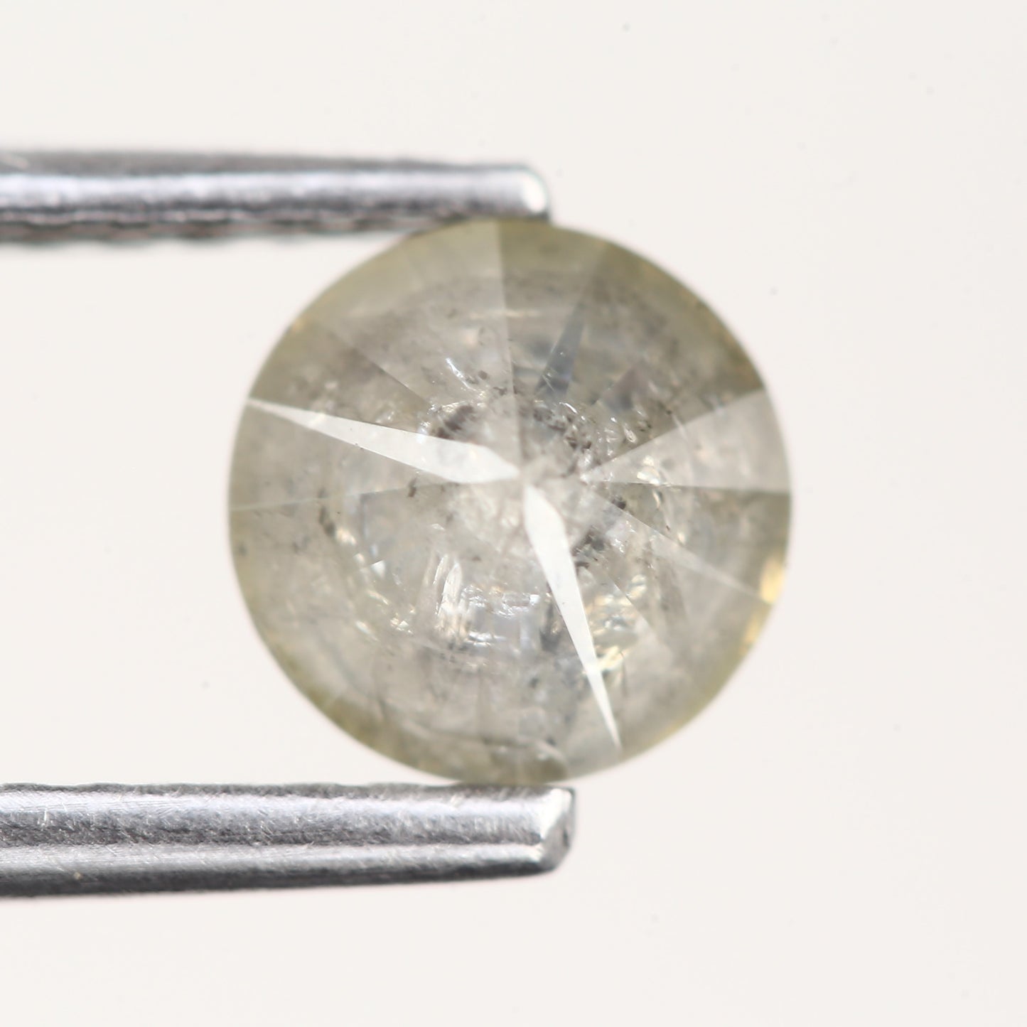 0.85 Ct. Round Brilliant Cut Fancy Yellowish Gray Color Natural Diamond 5.55 mm