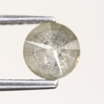 0.85 Ct. Round Brilliant Cut Fancy Yellowish Gray Color Natural Diamond 5.55 mm