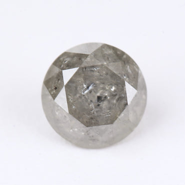 0.85 Ct. Round Brilliant Cut Fancy Yellowish Gray Color Natural Diamond 5.55 mm