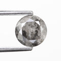 0.87 Ct. Round Brilliant Cut Fancy Gray Color Natural Diamond 6.10 mm