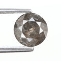 0.88 Ct. Round Brilliant Cut Fancy Orange Black Color Natural Diamond 6.00 mm