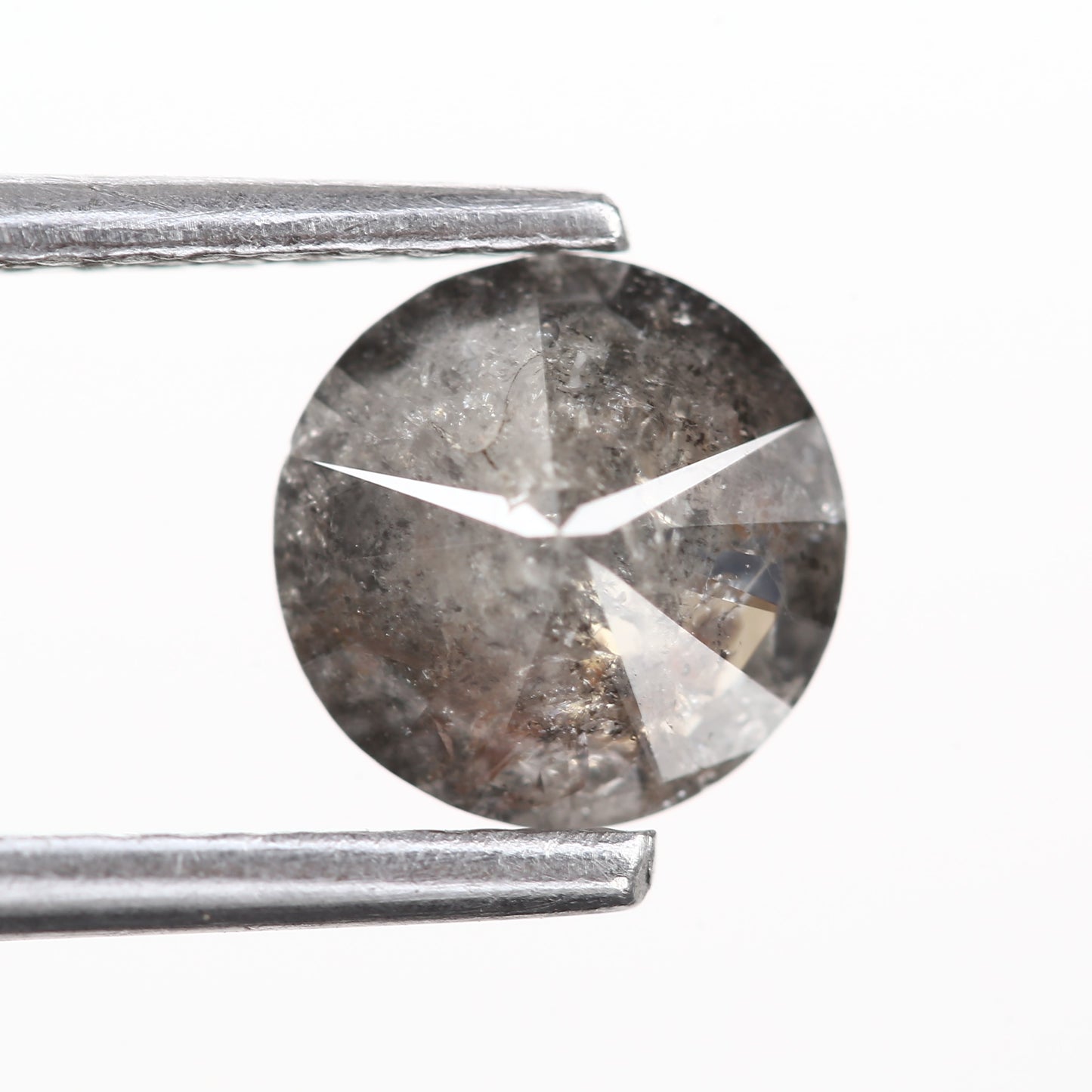 0.93 Ct. Round Brilliant Cut Fancy Gray Color Natural Diamond 6.18 mm