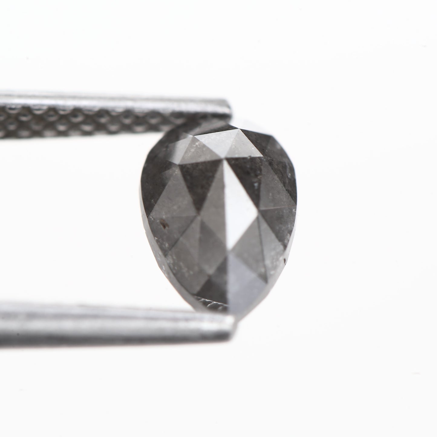 0.98 Ct. Pear full Cut Fancy Black Color Natural Diamond 7.60 mm