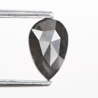 0.98 Ct. Pear full Cut Fancy Black Color Natural Diamond 7.60 mm