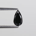 0.41 Ct. Fancy Black Color Natural Pear Full Cut Natural Diamond 7.0 mm