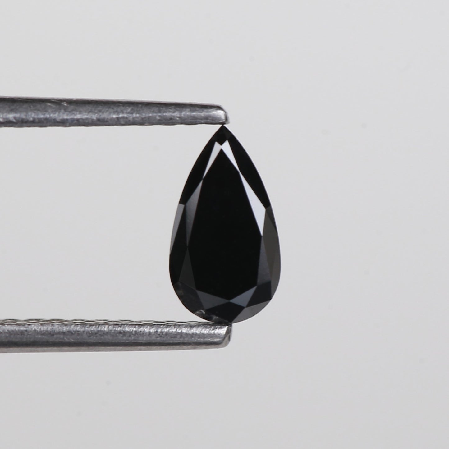 0.41 Ct. Fancy Black Color Natural Pear Full Cut Natural Diamond 7.0 mm