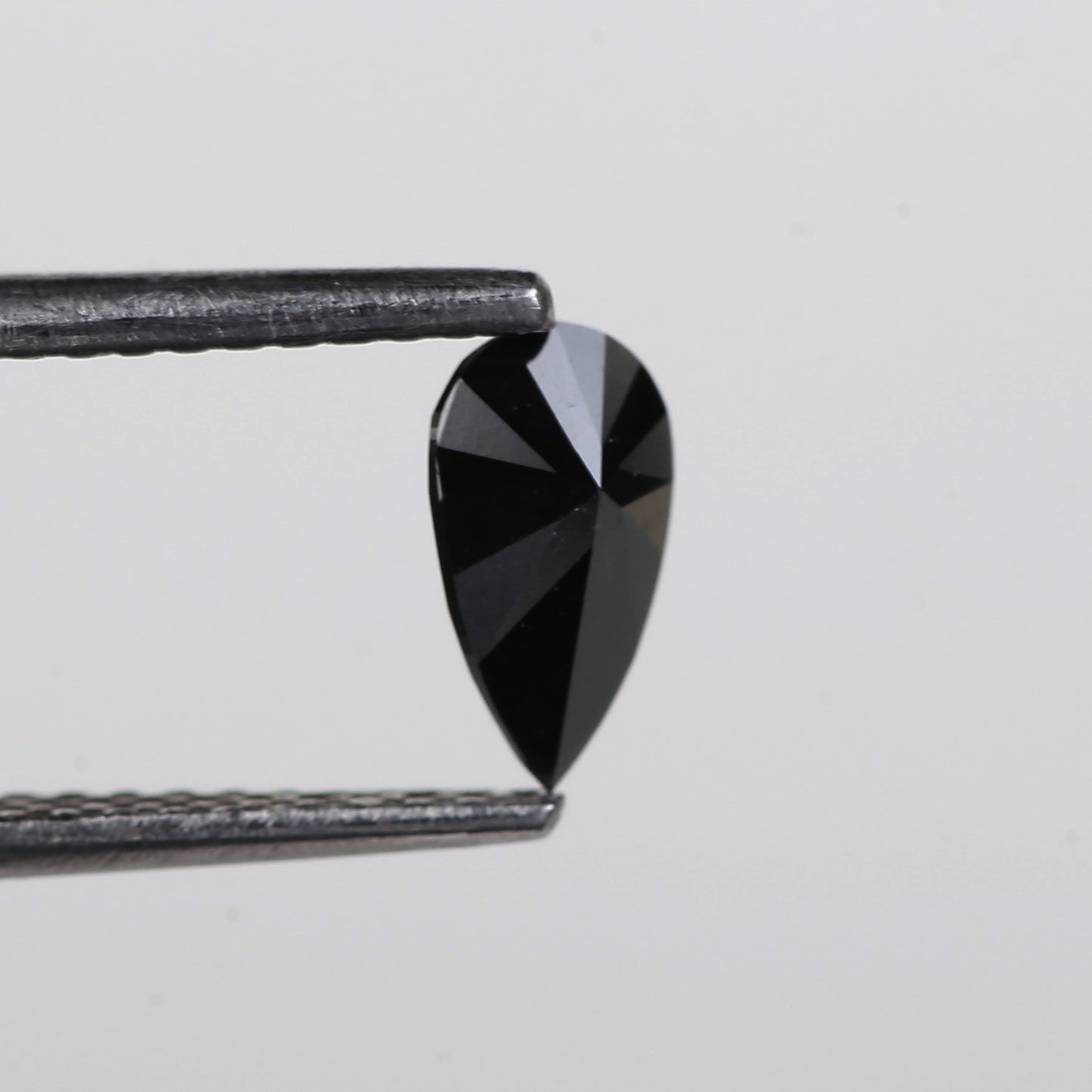 0.41 Ct. Fancy Black Color Natural Pear Full Cut Natural Diamond 7.0 mm