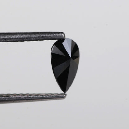 0.41 Ct. Fancy Black Color Natural Pear Full Cut Natural Diamond 7.0 mm