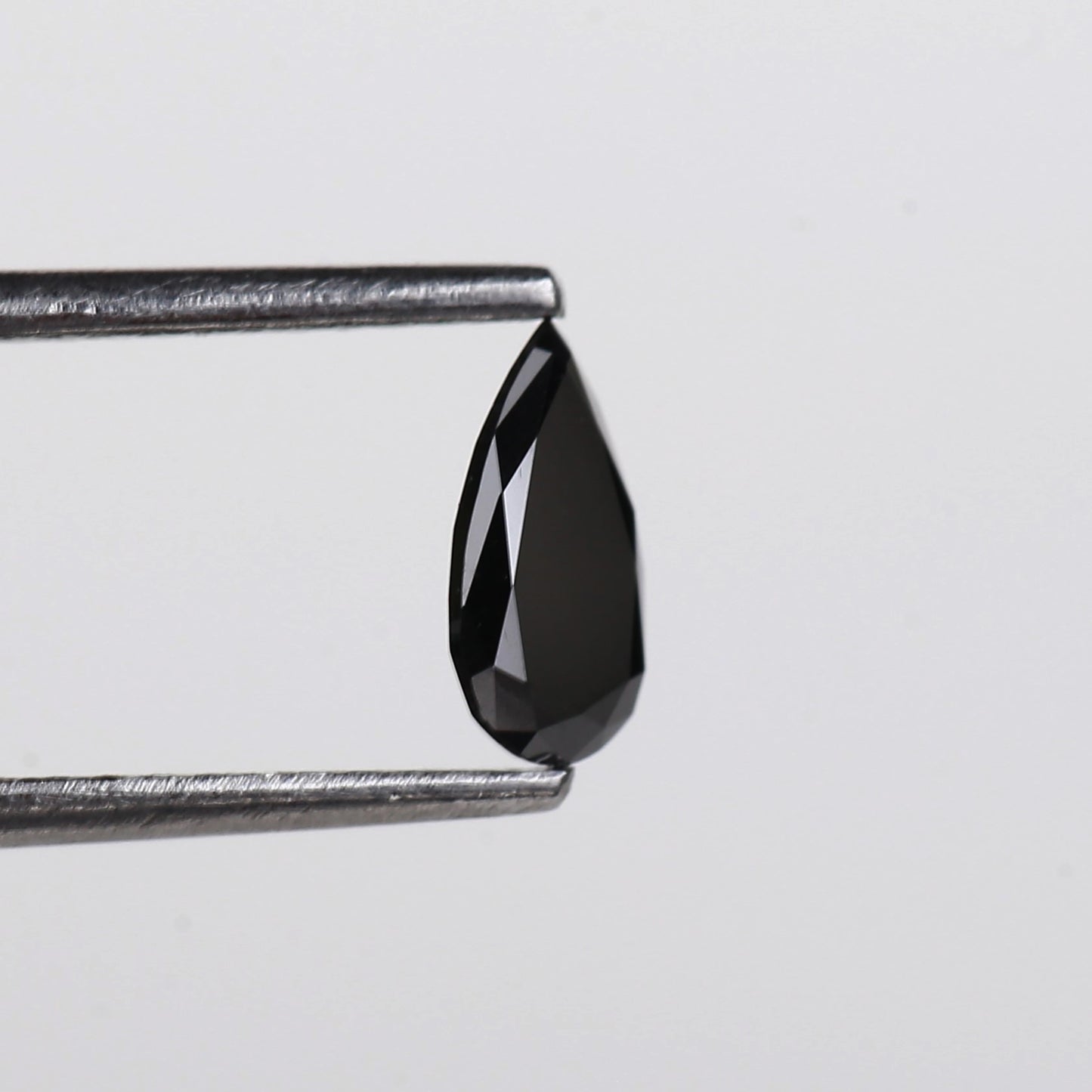 0.41 Ct. Fancy Black Color Natural Pear Full Cut Natural Diamond 7.0 mm