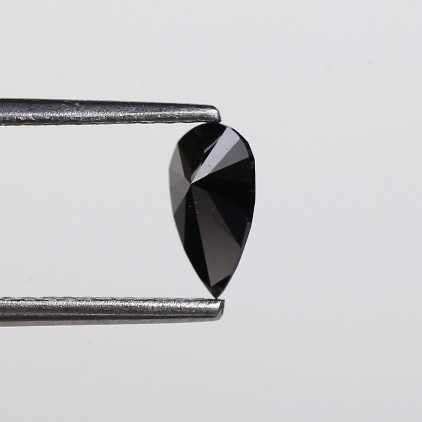 0.41 Ct. Fancy Black Color Natural Pear Full Cut Natural Diamond 7.0 mm