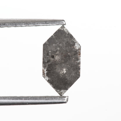 0.74 Ct. Hexagonal Rose Cut Fancy Gray Color Natural Diamond 8.20 mm