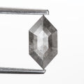 0.74 Ct. Hexagonal Rose Cut Fancy Gray Color Natural Diamond 8.20 mm
