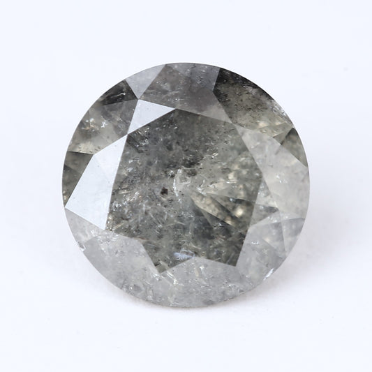 1.16 Ct. Round Brilliant Cut Fancy Gray Color Natural Diamond 6.82 mm