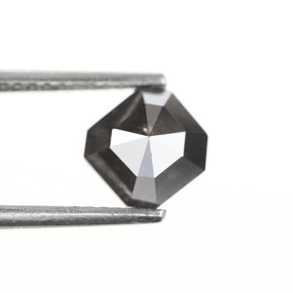 1.21 Ct. Square Emerald Salt and Pepper Fancy Black Color Natural Diamond 6.10 mm