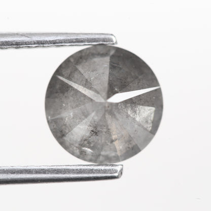 1.35 Ct. Round Brilliant Cut Fancy Gray Color Natural Diamond 6.90 mm