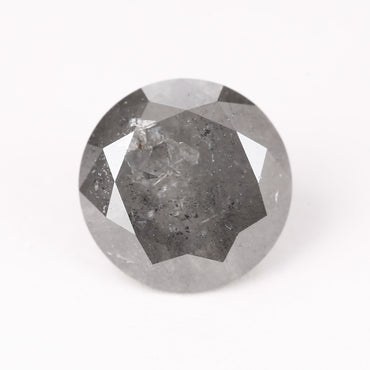 1.35 Ct. Round Brilliant Cut Fancy Gray Color Natural Diamond 6.90 mm