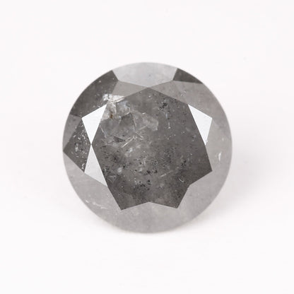 1.35 Ct. Round Brilliant Cut Fancy Gray Color Natural Diamond 6.90 mm