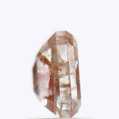 1.36 CT Fancy Red Orange Color Rectuangular Emerald  Cut Natural Loose Diamond